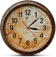 Garden Clock, Outdoor Retro Nostalgia Wall Clock Waterproof Vintage Garden Ornament for Garden, Strong and Not Easily Damaged