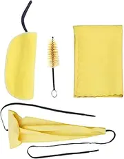 Saxophone Cleaning Cloth, Saxophone Sax Cleaning Care Kit 3pcs Cleaning Cloth + Mouthpiece Brush Musical Instrument Maintenance Tool