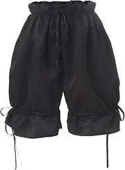 [Nuoqi] Womens Lolita Bloomers Maid Ruffle Pumpkin Pants Shorts