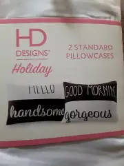 New Hello Handsome Good Morning Gorgeous Pillow Case Wedding Gift Standard Queen