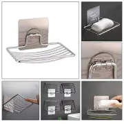 Stainless Soap Dish Soap Holder Bathroom Kitchen Wall Mounted Bar Holder Basket