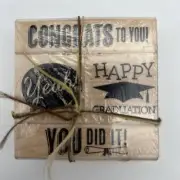 Hero Arts GRADUATION Stamp Set - Rare New Congrats Yeah You Did It Crafts Cards