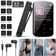 32GB MP3 Player HiFi Lossless Sound Bluetooth Clip Music Voice Recorder FM Radio