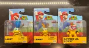 NEW Jakks World of Nintendo 2.5" Super Mario LEMMY - LARRY - BOWSER JR