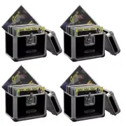 Odyssey 12 Inch LP Vinyl Records Stacking Utility Krom Transport Case (4 Pack)