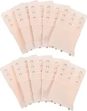[DEARMAMY] 10pcs Bra Extension Buttons 3 Hooks Bra Extender Bra Buckle Diy Elastic Bra Extenders Women's Bra Extenders Comfort and Stretch
