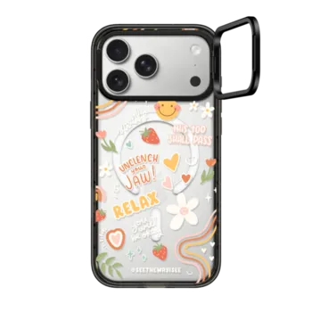 iPhone 17 Pro Max Impact Ring Stand Case MagSafe Compatible Positive Affirmations