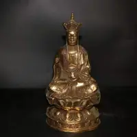 在飛比找樂天市場購物網優惠-純銅地藏王菩薩銅佛像九華山地藏菩薩像娑婆三圣佛像客廳家居供奉