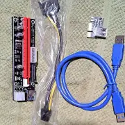 PCI-E 1X-16X Riser VER.SU-103D High Power Adapter Card w/power and USB Cables