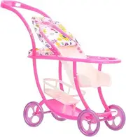3pcs Dollhouse Miniature Strollers Realistic Toys for Boys and Girls Pretend Play Dollhouse Decorations