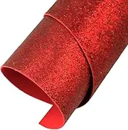 50x70cm Craft Paper Plain Sheet Glitter Coloured Cardboard DIY Crafts (Glitter Foam Red)