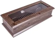 Living Chef Kitchen Chopstick and Spoon Storage Box with Open Window Tree Wave Pattern Design