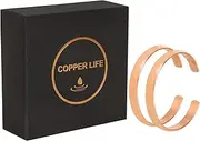 Copper Life | Pack of 2 | 100% Pure Copper Hand Made with High Gauge Copper