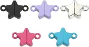 Tiardey 5 Pairs Star-Shaped Magnetic Clasps Coloured Magnetic Clasp Bracelet Jewellery Magnetic Heart Pendant Magnetic Breakaway Clasp for DIY Bracelet Necklaces