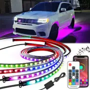 6pc RGB LED Underglow Light Smart Neon Accent Strip Dream Color For Jeep Compass
