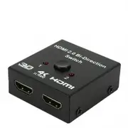 4K HDMI Switch 2 Ports Bi-directional UHD 1080P 3D HDMI Switcher Splitter 2 Way