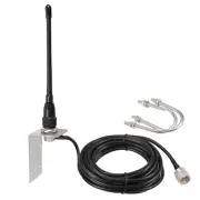 Marine VHF Radio External Antenna 156-163MHz PL259 Male with Bracket Antenna 5m