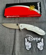 SPYDERCO CUSTOM “PIMPED SOUTHARD FLIPPER” 3.46" CTS-204P FOLDING KNIFE C172CFTIP