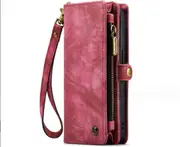 091 Zipper Card Bag Wallet Phone Protective Case Suitable for iPhone 15 Plus