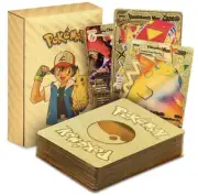 55Pcs Pokemon Card Foil GOLD PACK CARDS TCG GX Vmax GX Card Charizard Rare !!