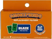 Smoke Fiends 3 Pack Replacement Filters | Discreet HEPA & Carbon Filtration | Biodegradable & Up to 300+ Uses (Blaze Cactus)