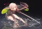 Anime owari no seraph touken ranbu girls blonde sword CCG Gaming Mat Desk