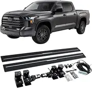 MOMOAU Electric Side Step - Automatic Retractable Running Boards for Trucks, Heavy Duty Aluminum Alloy, True Flush Mount, Compatible with 2022-2023 Toyota Tundra SR5/TRD