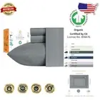 Luxury Organic Cotton Bed Sheets - Breathable Percale, Deep Pocket Cal King Set