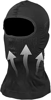 Cycling Hood, Face Sun Protection Hat with UV Shielding, Cooling Neck Gaiter for Motorcycle, Skiing, Snowboarding, Outdoor Riding, Hiking, Running, Men, Women, Summer Use Black, black