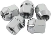 Aeroflow Acorn Short Open Wheel Nuts M12x1.50 Chrome M12 x 1.50mm Set Of 5