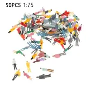 Optimal Multicolor 50PCS Railway Train Passenger Figures for 1 75 Scale Scenery