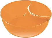 Chip and Dip Bowls - Chip and Dip Serving Set | Anti-Soggy Divided Cereal Serving Dish | Stackable Plate with Dipping Section, Cracker Bowls Divided Platters, Bread Dipping Bowls