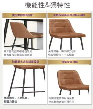 【綠家居】瑪勞亞 現代風透氣皮革高吧台椅4入組合(四張組合出貨) (5折)
