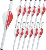 [LEANPRO] 12-Pack Shrink Fletch with 2 Inch Vanes, Stretch Arrow Wraps Universal Fit for Arrows and Bolts, DIY Archery Fletching Tool