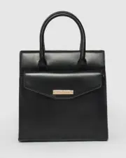Black Tula Pocket Tote Bag