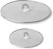 Homestia Splatter Screen for Cooking, Grease Splatter Guard Stainless Steel Large 13'' and Small 10'' Shield for Frying Pan, Cooking Fried Chicken or Popcorn, Fine Mesh Lids (2 in 1 Set)