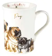 Muddy Paws - Pug Mug