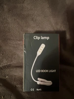 Amber Rechargeable Reading Light Book Light 7 Leds Eye Care