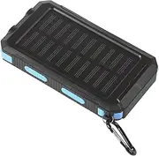 powersed Bank Solar - Outdoor Solar Charger, High Capacity Battery Pack | 20000mAh Wireless Waterproof powers Supply with Built-in Compass for Hiking, emerrgency Backup, Travel, Camping, Survival Gear