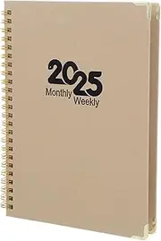 2025 A5 Paper Weekly Planner Notebook Diary for Student Teacher Office