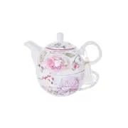 Gibson Gifts Roses & Dandelion Tea For One Teapot/Teacup Drinkware Set w/Box