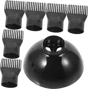 HONMEET 1set Hair Dryer Diffuser Comb Attachment for Effortless Styling High Temperature Resistant Nozzle for Curly Natural Wavy Hair Includes Comb Diffuser Cover