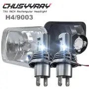 Pair 5x7 7x6" LED Headlights Hi-Lo DRL For 1982-2012 Ford E-150 E-250 E 350 Van