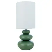 Amalfi Pebble Table Lamp Green 29x29x62cm