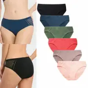 12 Womens Sexy Underwear Bikini Brief Panties Seamless Hipster Mesh Ladies Panty