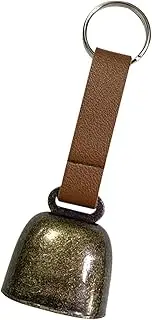 Bear Bell - Bells For Dog Collars - Hiking Pet Collar Bell - Anti-Theft Bell Tracker Noise Maker, Keychain Bear Bell With Faux Leather Strap Survival, Hiking, Biking
