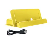 Portable Charger Station Battery Charger Case Game Host Game Charger with Stand for Switch Lite-Yellow
