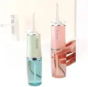 FREEZYMAN Water Floss Cleaner Water Flosser Cordless for Teeth Set of 2 IPX7 Waterproof Rechargeable Water Flossers Teeth Cleaner 3 Modes Portable Dental Oral Irrigator for Travel Home Braces Bridges