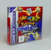 GBA Game Boy Advance Storage Case - Pokemon Pinball Ruby & Sapphire - NO GAME