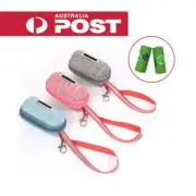 Pet Poo Poop Pick-Up Waste Bags Dispenser Dog Outdoor Portable Holder Hook Pouch